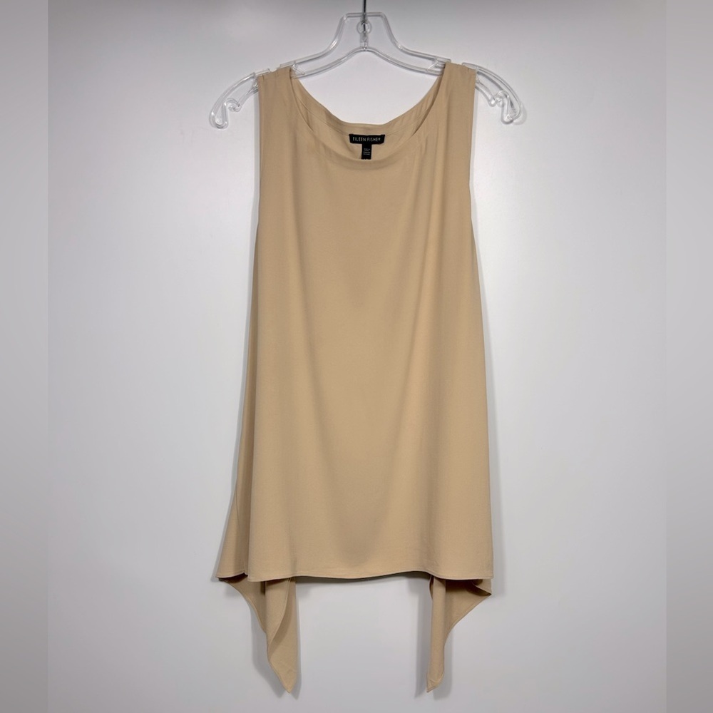 Eileen Fisher Silk Georgette Tank Blouse